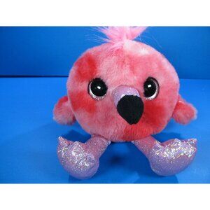 Zuru Whistling Pink Flamingo 8” Plush Glitter Eyes Stuffed Animal Toy